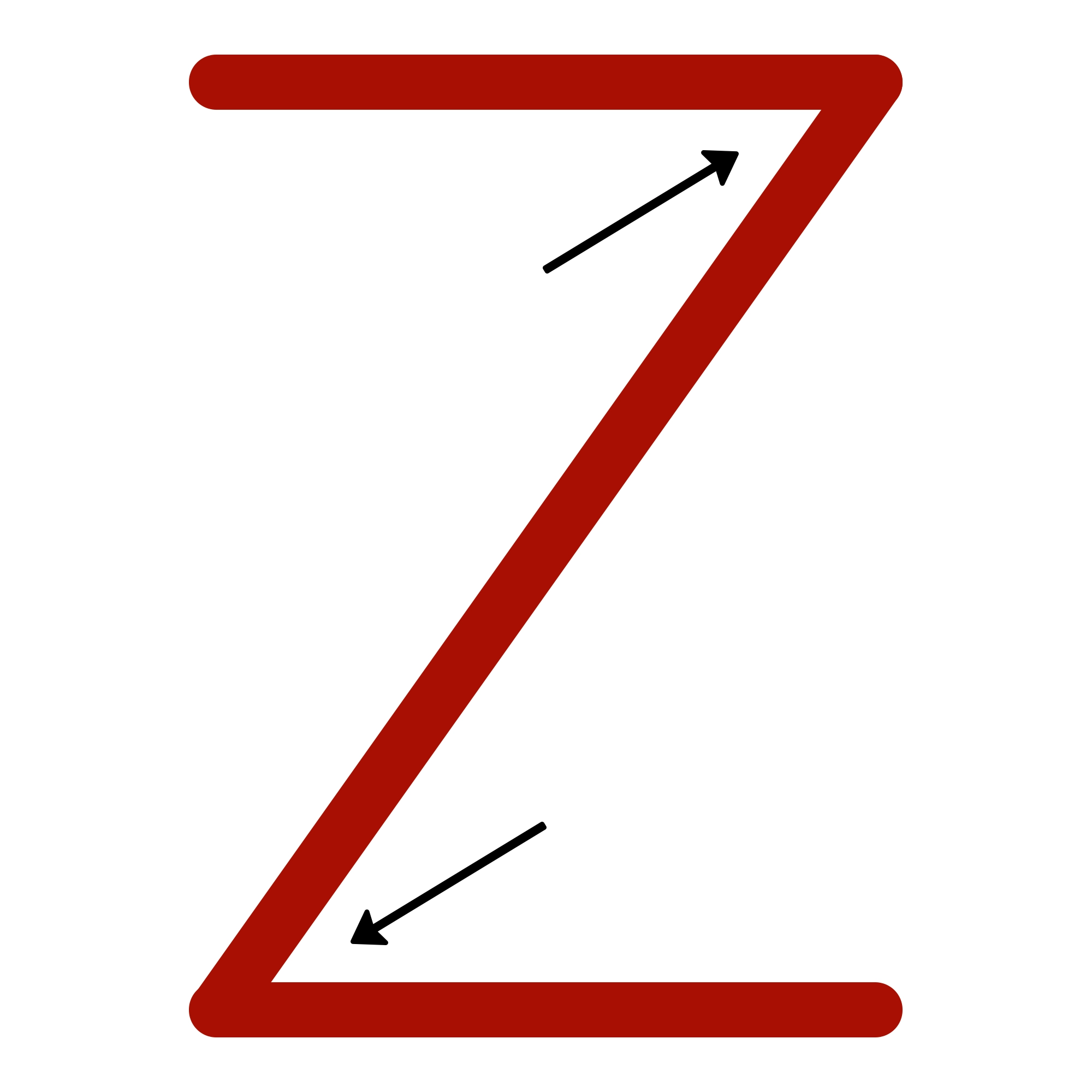 Цифра 2 с 2 углами