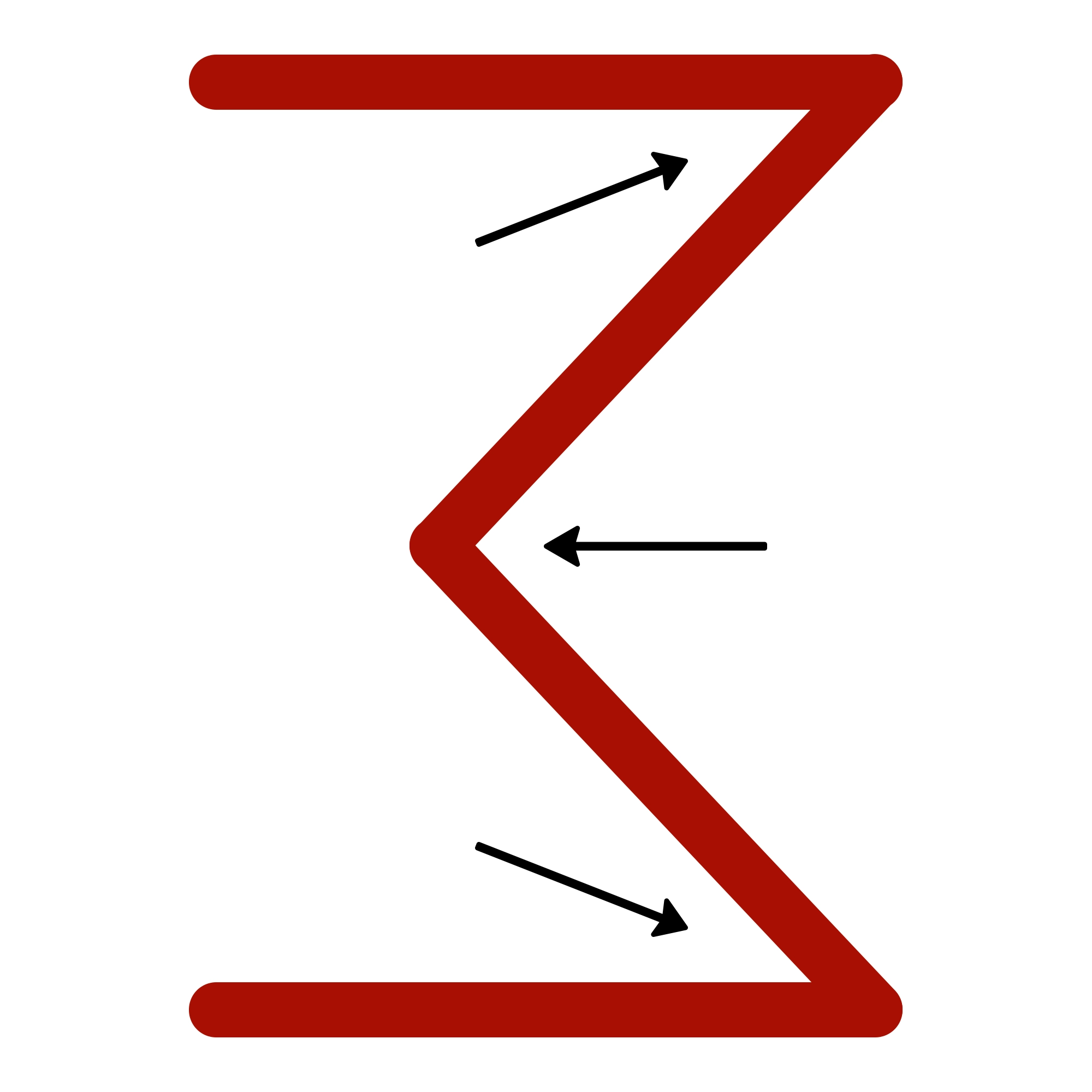 Цифра 3 с 3 углами